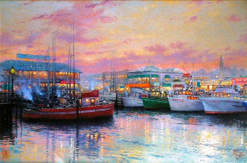 Thomas Kinkade Fisherman's Wharf